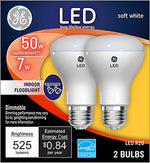 GE GE 93116048 Light Bulb, Directional, R20 Lamp, 50 W Equivalent, Medium Lamp Base, Dimmable, Clear, Soft White Light ELECTRICAL GE