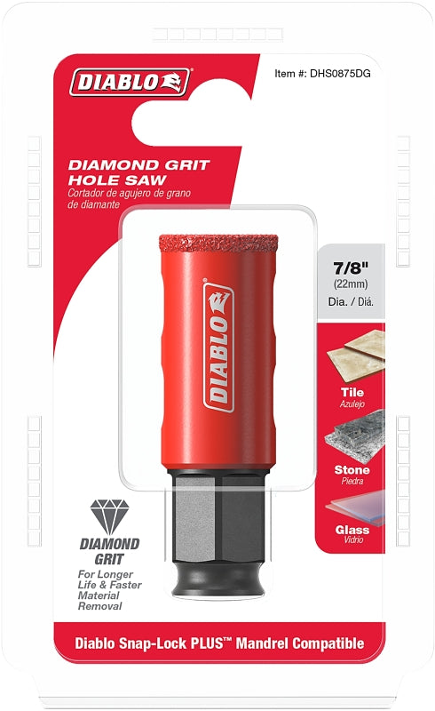 DIABLO Diablo DHS0875DG Diamond Grit Hole Saw, 7/8 in Dia TOOLS DIABLO
