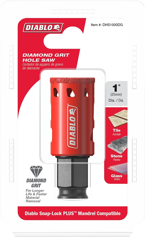 DIABLO Diablo DHS1000DG Diamond Grit Hole Saw, 1 in Dia TOOLS DIABLO