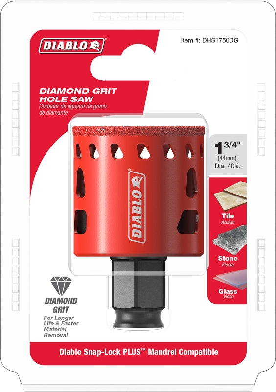 DIABLO Diablo DHS1750DG Diamond Grit Hole Saw, 1-3/4 in Dia TOOLS DIABLO