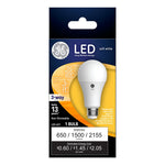 GE GE 24132 LED Bulb, 3-Way, A21 Lamp, 50, 100, 150 W Equivalent, E26 Lamp Base, Dimmable, Soft White Light ELECTRICAL GE