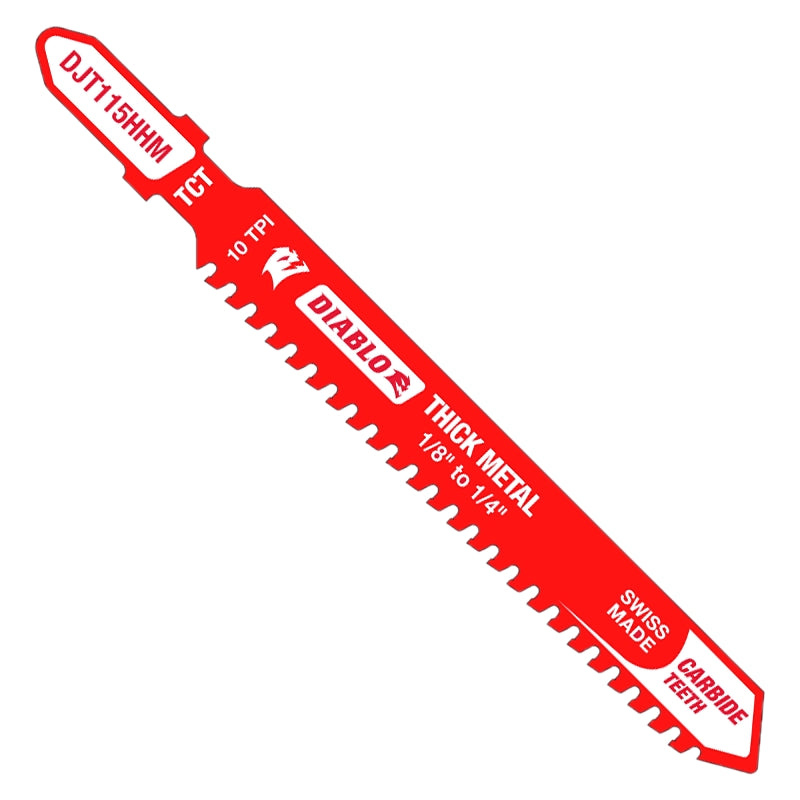 DIABLO Diablo DJT155HHM Jig Saw Blade, 3-3/5 in L, 10 TPI