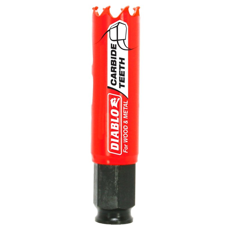 DIABLO Diablo DHS0875CT Hole Saw, 7/8 in Dia, 2-3/8 in D Cutting, Carbide Cutting Edge TOOLS DIABLO