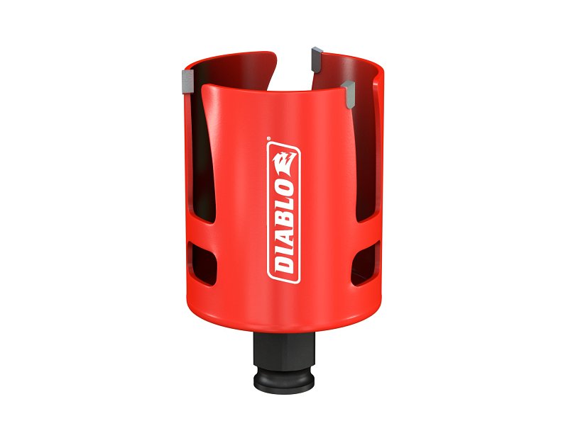 DIABLO Diablo Demo Demon DHS2250CTR Hole Saw, 2-1/4 in Dia, 2-3/8 in D Cutting, 1-5/8 in Arbor, Carbide Cutting Edge TOOLS DIABLO