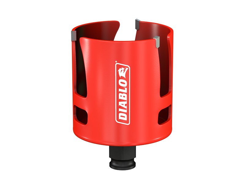 DIABLO Diablo Demo Demon DHS2750CTR Hole Saw, 2-3/4 in Dia, 2-3/8 in D Cutting, 1-5/8 in Arbor, Carbide Cutting Edge TOOLS DIABLO