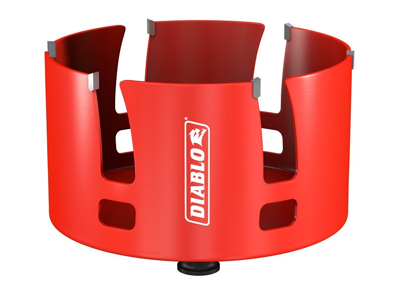 DIABLO Diablo Demo Demon DHS4625CTR Hole Saw, 4-5/8 in Dia, 2-3/8 in D Cutting, 1-5/8 in Arbor, Carbide Cutting Edge TOOLS DIABLO