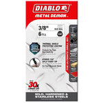 DIABLO Diablo Metal Demon DMD38JP1 Drill Bit, 3/8 in Dia, 5.2 in OAL, Three-Flat Shank TOOLS DIABLO