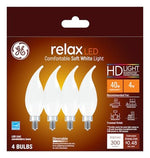 GE GE Industrial Solutions 36985 LED Bulb, Decorative, 300 Lumens, 4 W, CAC Lamp, E12 Lamp Base, Dimmable, Clear ELECTRICAL GE