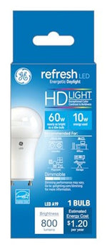 GE GE Industrial Solutions 46184 LED Bulb, General Purpose, A19 Lamp, GU24 Lamp Base, Dimmable, Daylight Light ELECTRICAL GE