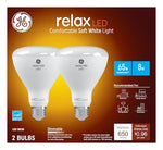 GE GE 93129972 Bulb, BR30 Lamp, 65 W Equivalent, Medium Lamp Base, Yes, Soft White, 2700 K Color Temp