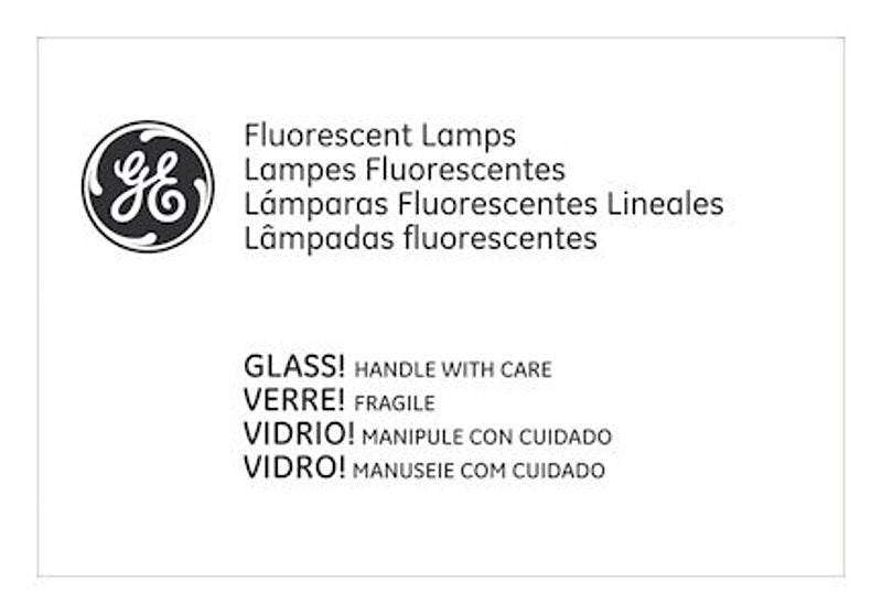 GE GE 20185 Fluorescent Bulb, 35 W, T12 Lamp, 245 Lumens, 4100 K Color Temp, 18,000 hr Average Life ELECTRICAL GE