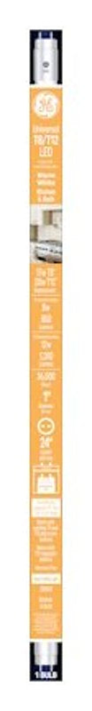 GE GE Industrial Solutions 37163 LED Bulb, Linear, T8 Lamp, G13 Lamp Base, Frosted, White Light, 3000 K Color Temp ELECTRICAL GE