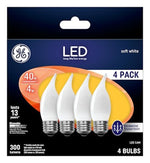 GE GE Industrial Solutions 37420 LED Bulb, Decorative, CAM Lamp, 40 W Equivalent, E26 Lamp Base, Dimmable, Frosted
