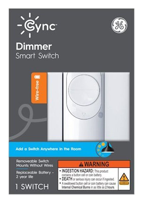 GE GE 93105004 Smart Switch, 3-Way, Bluetooth, Wireless, White ELECTRICAL GE