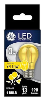 GE GE 93116860 LED Bulb, A15 Lamp, 25 W Equivalent, Medium Lamp Base, Warm White Light, 2700 K Color Temp ELECTRICAL GE
