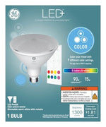 GE GE 93128353 Flood Light, PAR38 Lamp, 90 W Equivalent, Medium Lamp Base, Full Spectrum Light, 2700 K Color Temp ELECTRICAL GE