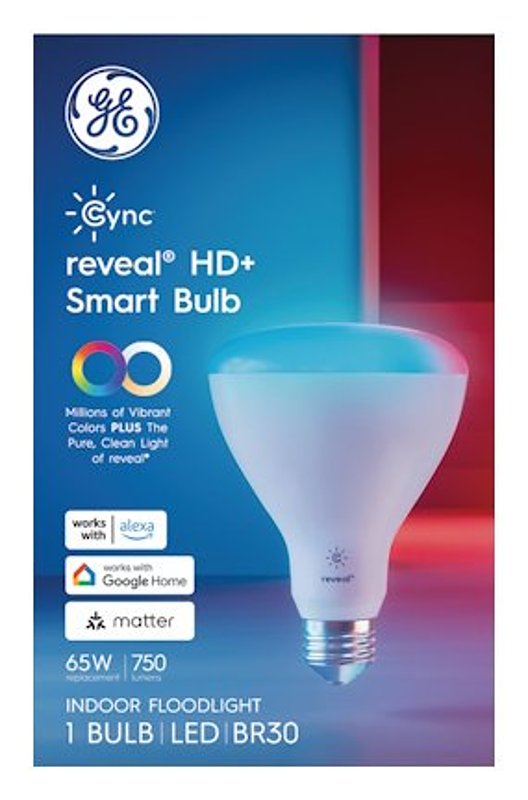 GE GE Cync reveal 93131801 Smart Light Bulb, 9.5 W, Wi-Fi Connectivity: Yes, App, Voice Control, Medium Lamp Base ELECTRICAL GE