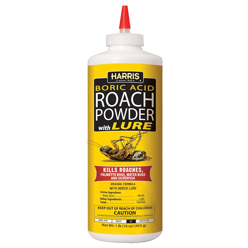 P.F. HARRIS MANUFACTURING Harris HRP-16 Roach Killer, Powder, 16 oz Bottle LAWN & GARDEN P.F. HARRIS MANUFACTURING