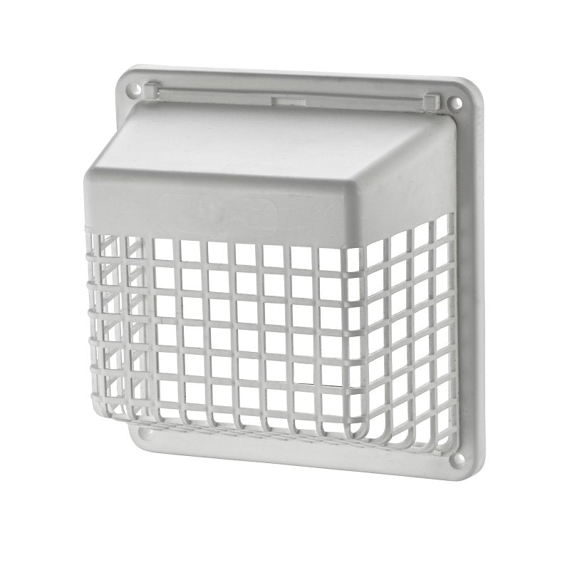 LAMBRO Lambro 1491WG Vent Guard, Universal, Plastic, White, For: 3 in, 4 in Hoods, Louvered Vents
