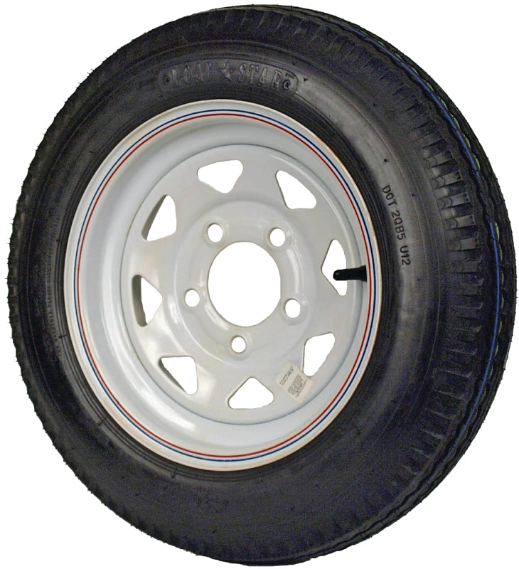 MARTIN WHEEL MARTIN Wheel DM412B-5C-I Trailer Tire, 1120 lb Withstand, 4-1/2 in Dia Bolt Circle, Rubber AUTOMOTIVE MARTIN WHEEL