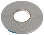 FROST KING Frost King V443H Foam Tape, 3/8 in W, 17 ft L, 3/16 in Thick, Vinyl, Gray
