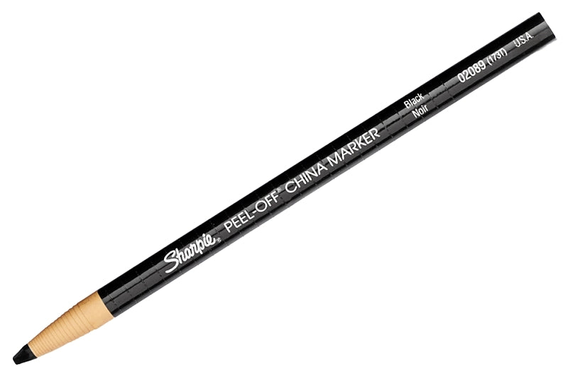 SANFORD Sanford 2229060 Peel-Off China Marker, Black, Wood Barrel