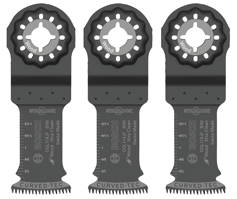 BOSCH Bosch Starlock OSL114JF-3 Oscillating Blade, 1-1/4 in, Bi-Metal, For: OIS Compatible Tools, Bosch, Rigid and Others TOOLS BOSCH