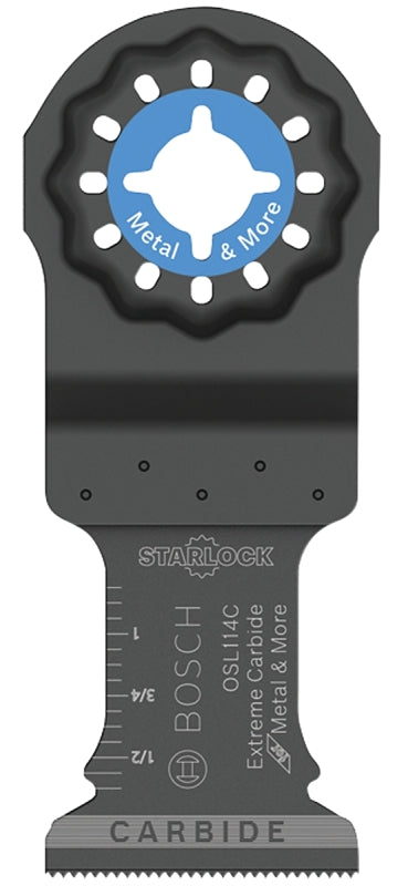 BOSCH Bosch Starlock OSL114C Oscillating Blade, 1-1/4 in, Carbide, 4 in L TOOLS BOSCH