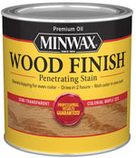 MINWAX Minwax 222304444 Wood Stain, Satin, Colonial Maple, Liquid, 0.5 pt Can PAINT MINWAX
