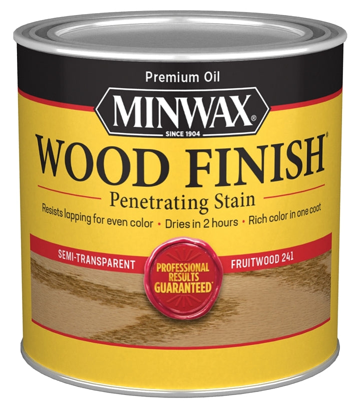 MINWAX Minwax 224104444 Wood Stain, Fruitwood, Liquid, 0.5 pt, Can PAINT MINWAX