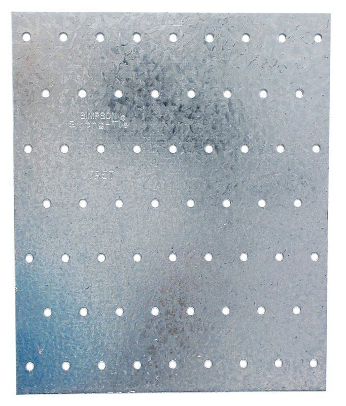 SIMPSON STRONG-TIE Simpson Strong-Tie TP TP57 Tie Plate, 7 in L, 5-3/4 in W, 0.035 in Thick, Steel, Galvanized