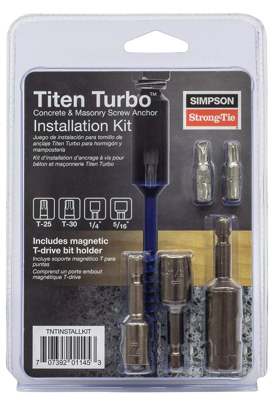 SIMPSON STRONG-TIE Simpson Strong-Tie Titen Turbo TNTINSTALLKIT Installation Tool Kit TOOLS SIMPSON STRONG-TIE