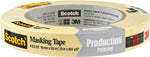 SCOTCH Scotch 2020-.75A Masking Tape, 60 yd L, 3/4 in W, 0.005 in Thick, Crepe Paper/Rubber Backing, Beige PAINT SCOTCH