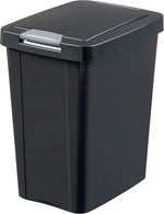STERILITE Sterilite TouchTop 10439004 Waste Basket, 7.5 gal Capacity, Black, 17-3/4 in H HOUSEWARES STERILITE