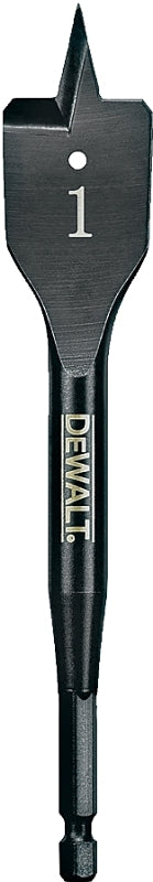 DEWALT DEWALT DW1582 Spade Drill Bit, 1 in Dia, 6 in OAL, 1/4 in Dia Shank, Hex Shank TOOLS DEWALT