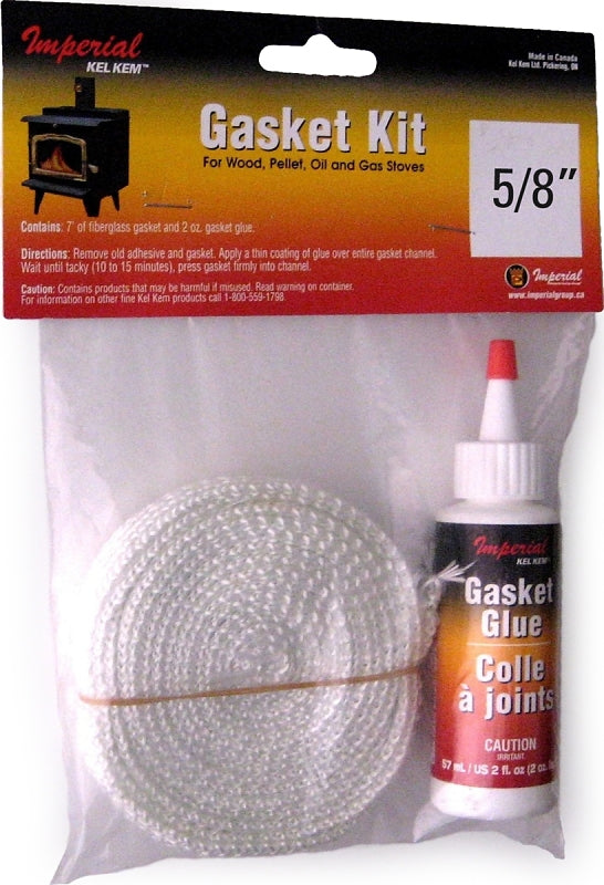 IMPERIAL Imperial GA0011 Gasket Tape Kit, 7 ft L, 3/4 in W, Fiberglass Pack