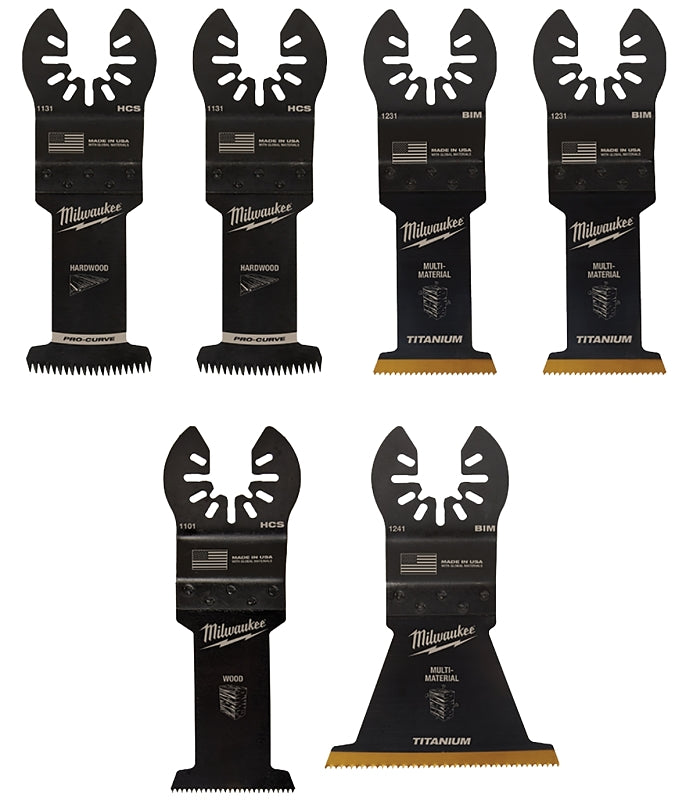 MILWAUKEE Milwaukee 49-10-9112 Multi-Tool Blade Kit, Bi-Metal/HCS/Titanium TOOLS MILWAUKEE
