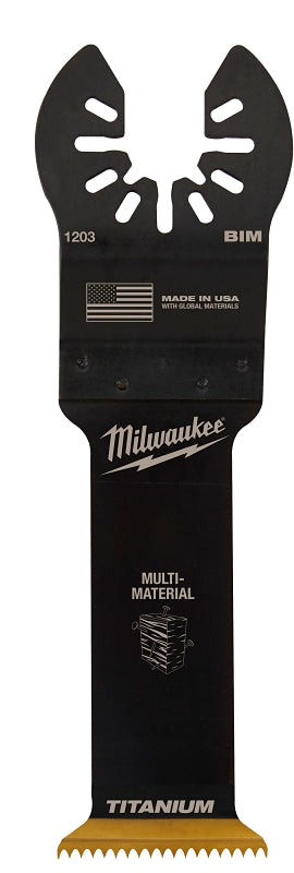 MILWAUKEE Milwaukee 49-25-1203 Blade, 1-1/4 in, 1-5/8 in D Cutting, HCS/Titanium TOOLS MILWAUKEE