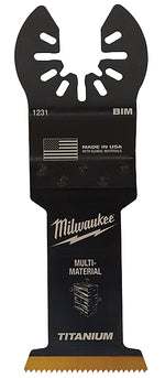MILWAUKEE Milwaukee 49-25-1233 Blade, 1-3/8 in, 1-5/8 in D Cutting, HCS/Titanium, 3/PK TOOLS MILWAUKEE
