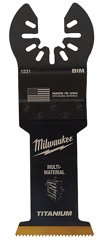MILWAUKEE Milwaukee 49-25-1233 Blade, 1-3/8 in, 1-5/8 in D Cutting, HCS/Titanium, 3/PK TOOLS MILWAUKEE