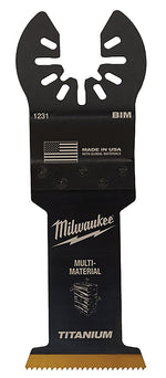 MILWAUKEE Milwaukee 49-25-1239 Blade, 1-3/8 in, 1-5/8 in D Cutting, HCS/Titanium, 10/PK TOOLS MILWAUKEE