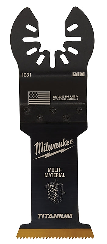 MILWAUKEE Milwaukee 49-25-1239 Blade, 1-3/8 in, 1-5/8 in D Cutting, HCS/Titanium, 10/PK TOOLS MILWAUKEE