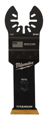 MILWAUKEE Milwaukee 49-25-1253 Blade, 1-1/8 in, 1-5/8 in D Cutting, HSS/Titanium, 3/PK TOOLS MILWAUKEE