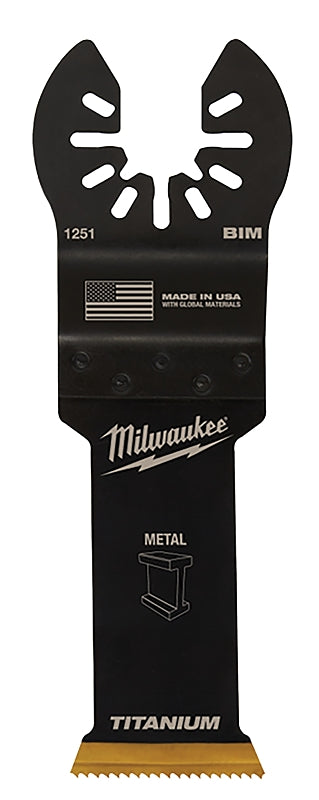 MILWAUKEE Milwaukee 49-25-1253 Blade, 1-1/8 in, 1-5/8 in D Cutting, HSS/Titanium, 3/PK TOOLS MILWAUKEE