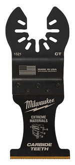 MILWAUKEE Milwaukee 49-25-1525 Blade, 1-3/8 in, 2 in D Cutting, Carbide/HCS/Titanium, 5/PK TOOLS MILWAUKEE
