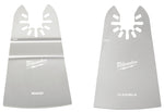 MILWAUKEE Milwaukee 49-25-2202 Scraper Variety Pack, 2 in, 1-5/8 in D Cutting, Stainless Steel TOOLS MILWAUKEE