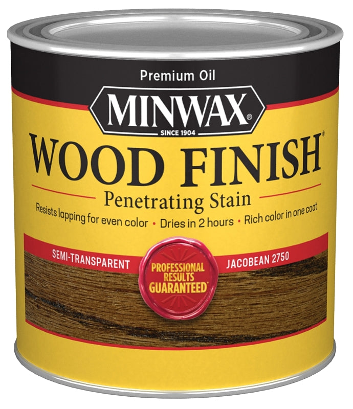 MINWAX Minwax 227504444 Wood Stain, Jacobean, Liquid, 0.5 pt Can PAINT MINWAX