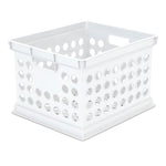 STERILITE Sterilite 16940806 Storage Crate, 3 qt, Polypropylene, White, 15-5/8 in L, 13-3/4 in W, 10-5/4 in H HOUSEWARES STERILITE