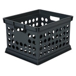 STERILITE Sterilite 16940906 Storage Crate, 3 qt, Polypropylene, Black, 15-5/8 in L, 13-3/4 in W, 10-5/4 in H HOUSEWARES STERILITE