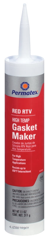 PERMATEX Permatex 81409 Gasket Maker, 11 oz, Paste, Acetic Acid AUTOMOTIVE PERMATEX